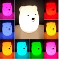 Dětská stolní LED lampa Bear bílá