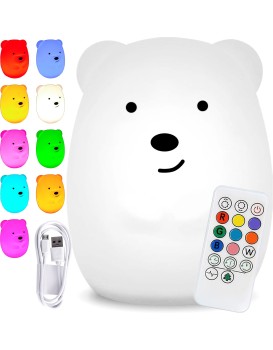 Dětská stolní LED lampa Bear bílá