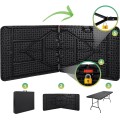 Cateringový stůl RATTAN 180 cm černý