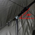 Rybářský slunečník s plachtou JUKON 195 cm tmavě zelený