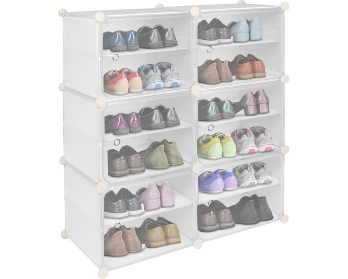 Modulární botník PETRA 88 cm bílý