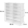 Modulární botník PETRA 88 cm bílý