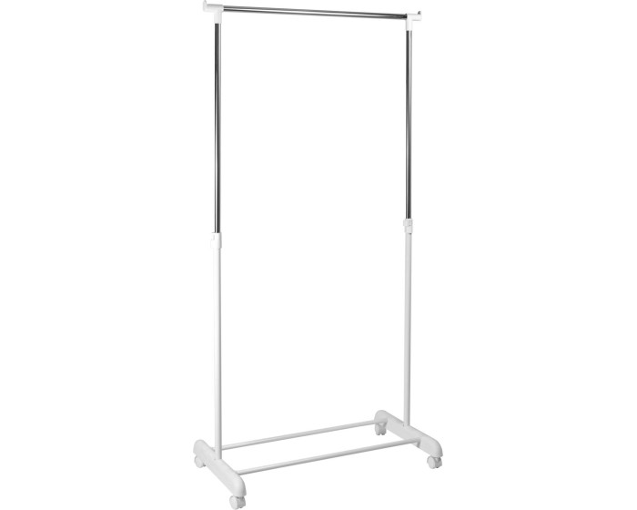 Pojízdný stojan na oděvy Ida 66 cm bílý