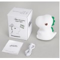 Dětská stolní LED lampa Dino bílá