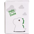 Dětská stolní LED lampa Dino bílá