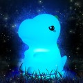 Dětská stolní LED lampa Dino bílá