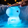 Dětská stolní LED lampa Dino bílá