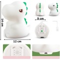 Dětská stolní LED lampa Dino bílá