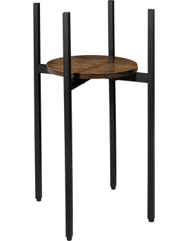 Stojan na květiny TORRE RUSTIC 60 cm hnědý/černý