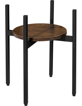 Stojan na květiny TORRE RUSTIC 40 cm hnědý/černý