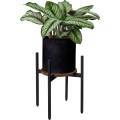 Stojan na květiny TORRE RUSTIC 40 cm hnědý/černý