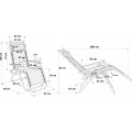 Zahradní lehátko Orion Zero Gravity - hnědé