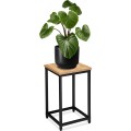 Květinový stojan Loft Arben 40 cm černý/dub Craft