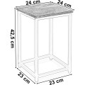 Květinový stojan Loft Arben 40 cm černý/dub Craft
