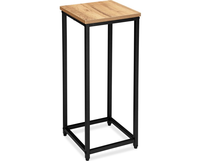 Květinový stojan Loft Arben 60 cm černý/dub Craft