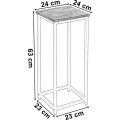 Květinový stojan Loft Arben 60 cm černý/dub Craft