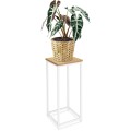 Květinový stojan Loft Arben 60 cm bílý/dub Craft
