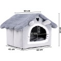 Plyšový domek Jasper 33 cm šedý