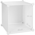 Dětský modulární regál Esla 110 cm bílý/barevný