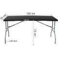 Skládací cateringový stůl RICO 152 cm černý