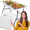 Sada cateringového nábytku FETA bílá/černá
