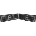 Skládací cateringová lavice RATTAN 180 cm černá