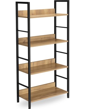 Regál VARBERG černý/craft