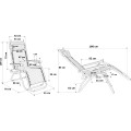 Zahradní lehátko ORION ZERO GRAVITY světle béžové