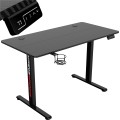 Výškově nastavitelný elektrický herní stůl SHADOW GAMER 1.0 120 cm černý