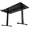 Výškově nastavitelný elektrický herní stůl SHADOW GAMER 1.0 120 cm černý