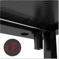 Výškově nastavitelný elektrický herní stůl SHADOW GAMER 1.0 120 cm černý