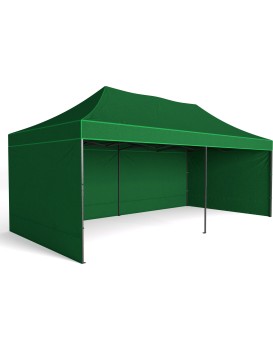 Zahradní párty stan 3x6m 3 stěny - zelený