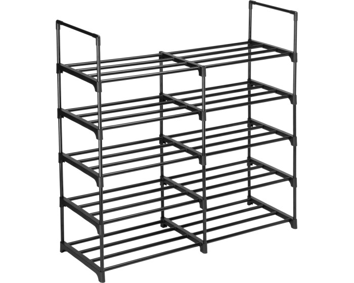 Modulární botník Aron 90 cm černý