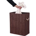 Bambusový koš na prádlo SOREN II 100 l wenge
