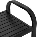 Zahradní lavička Sobo 124 cm černá