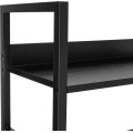 Regál VARBERG 125x60 cm černý