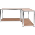 Dílenský regál IRONHOLD 174x80 cm stříbrný