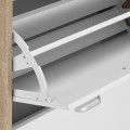 Výklopný botník ZEFIR 90 cm bílý/dub sonoma