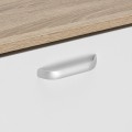 Výklopný botník ZEFIR 82 cm bílý/dub sonomva