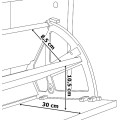 Výklopný botník ZEFIR 82 cm bílý/dub sonomva