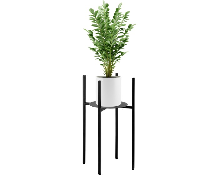 Stojan na květiny Torre 60 cm černý