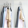 Sada 10 ks velurových ramínek ROXI šedá