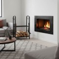 Stojan na dřevo Fuego s příslušenstvím černý