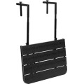 Závěsný balkónový stůl Aretto 60 cm černý