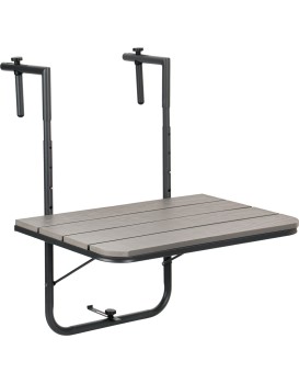 Závěsný balkónový stůl Aretto 60 cm šedý