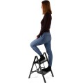 Dvoustupňové skladací schůdky EASYSTEP 2 černé