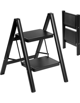 Dvoustupňové skladací schůdky EASYSTEP 2 černé