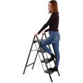 Čtyřstupňové skládací schůdky Easystep černé