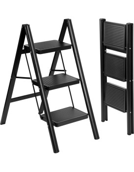 Třístupňové skládací schůdky Easystep černé