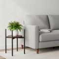 Stojan na květiny TORRE RUSTIC 40 cm hnědý/černý